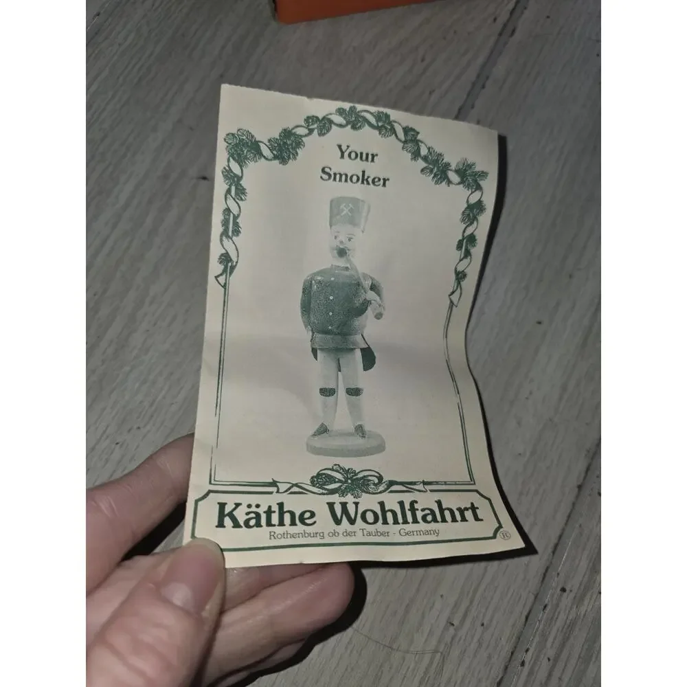Kathe Wohlfahrt Duftl Mannchen SMOKY SANTA Incense Smoker German NWT